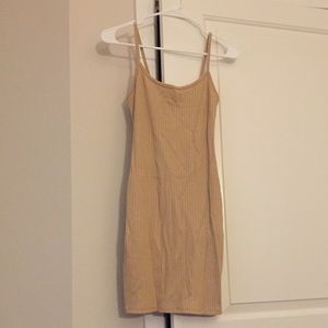 Urban Outfitters Cream/Tan Tank Dress